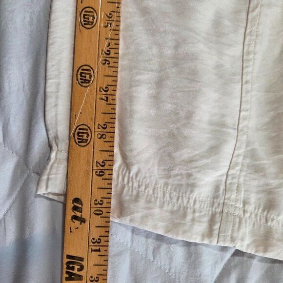 EUC LIKE NEW H&M CREAM CARGO STRAIGHT PANTS SIZE 10 / M WOMENS - Picture 14 of 14